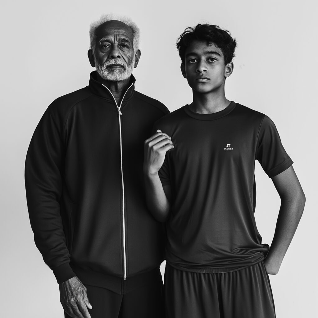 coach and boy coach and boy